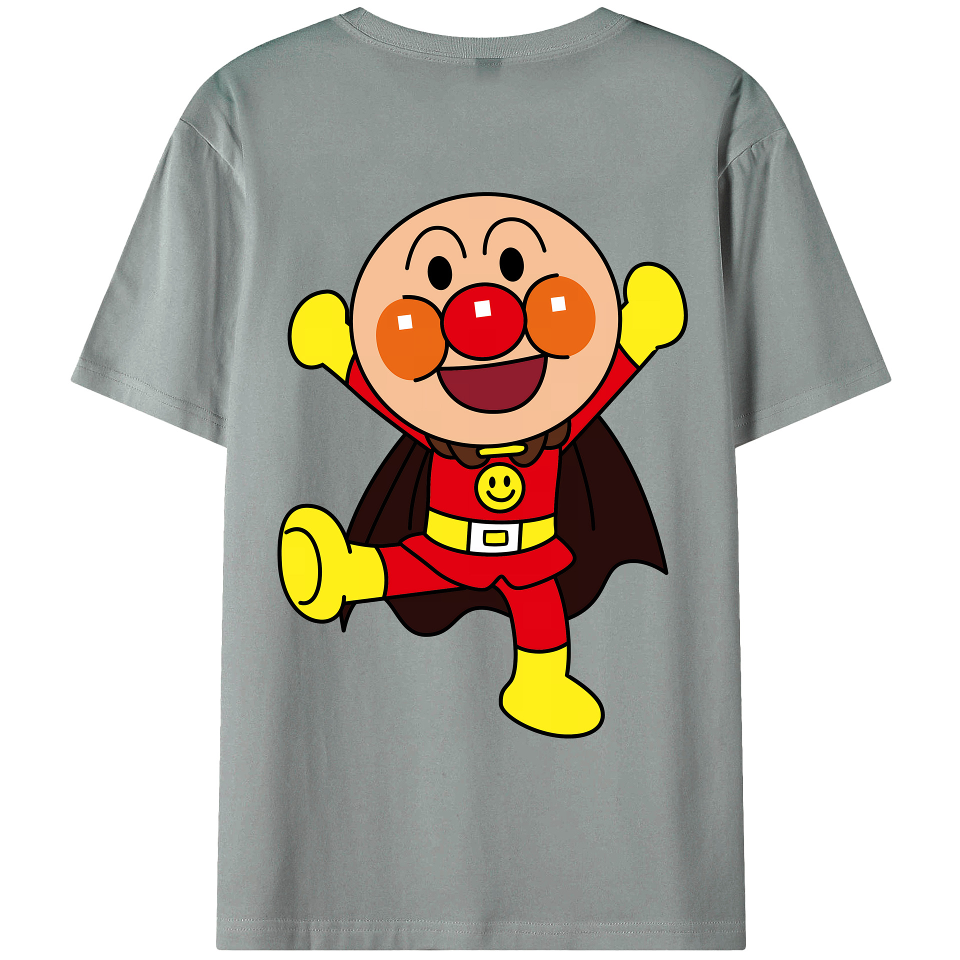 （画像用） アンパンマン Anpanman 綿100％ メンズ半袖Tシャツ（バックプリント） 通気性